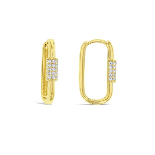 9ct fancy huggie earring