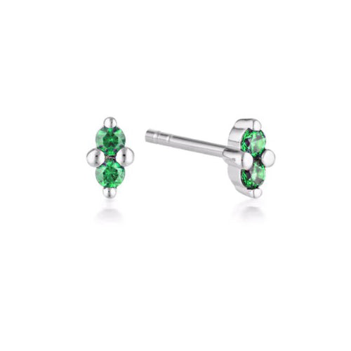 May birthstone studs