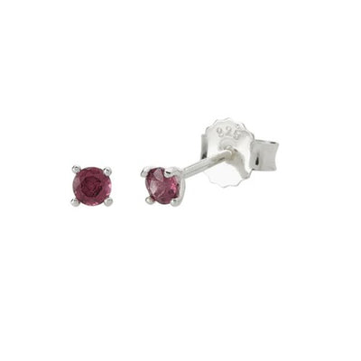 Rhodalite silver studs