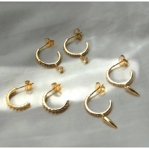 dagger hoop earrings