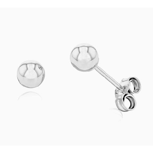 White gold 6mm ball studs
