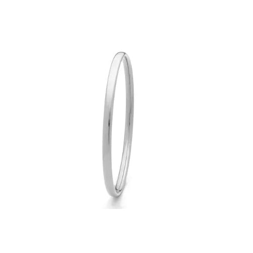 9ct White Gold Silver Filled Bangle