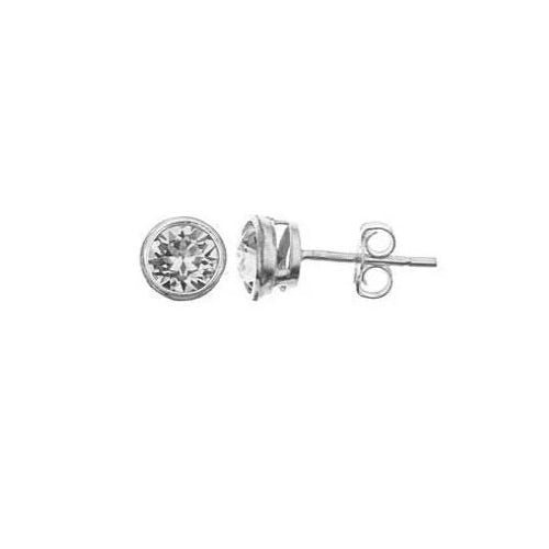 Sterling silver CZ earrings
