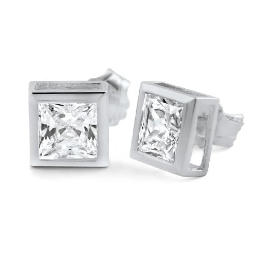 Sterling silver CZ earrings