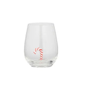 Christmas wine glass