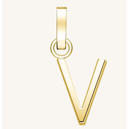 Rosefield gold initial charm