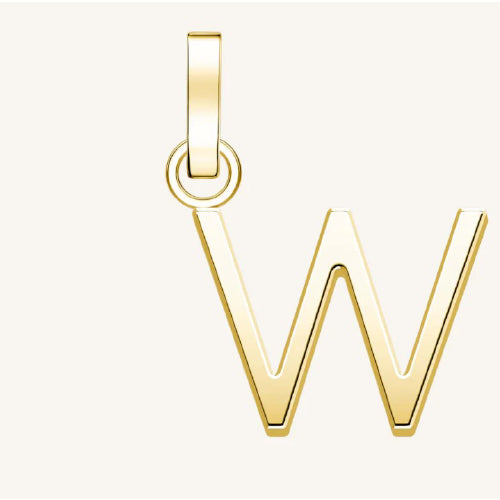 Rosefield gold initial charm