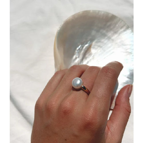Sterling Silver Pearl Ring