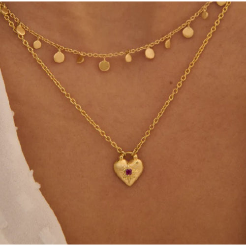 Love you heart necklace