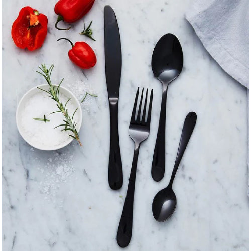 Albany Onyx 24pc Cutlery Set
