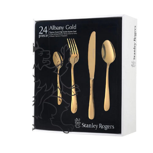 Albany Gold 24pc Cutlery Set