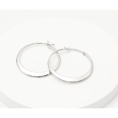 Sterling silver twist earrings