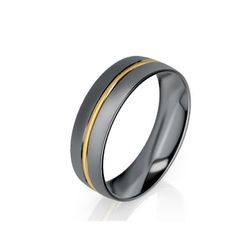 Tantalum & 9ct Wedder