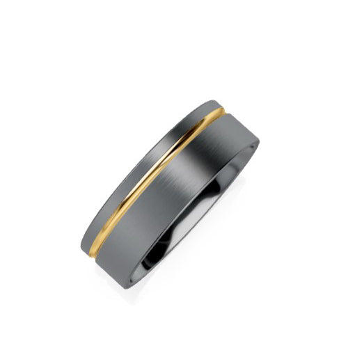 Tantalum & 9ct Wedding Ring