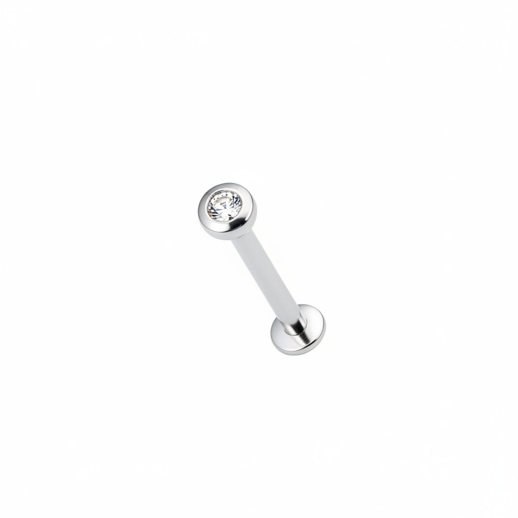 Labret 16g 10mm Crystal