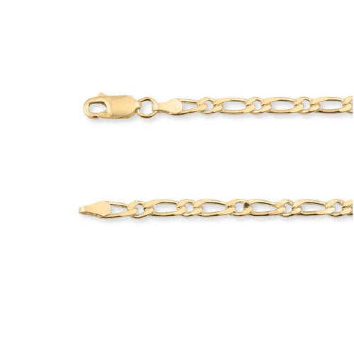 45cm Solid Figaro 1+1 Chain