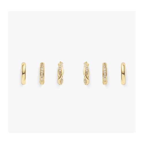 Uptown Gold Stacker Earring Set