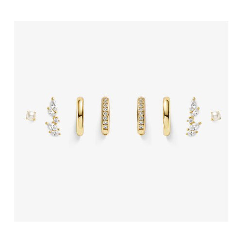 Crystal Everyday Stacker Earring Set