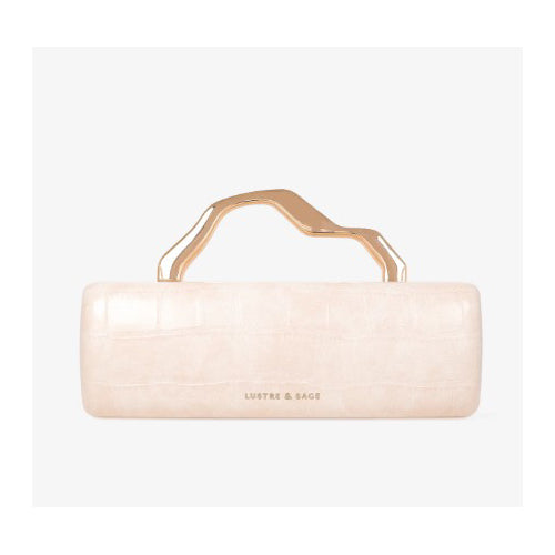 Celeste Croc Clutch