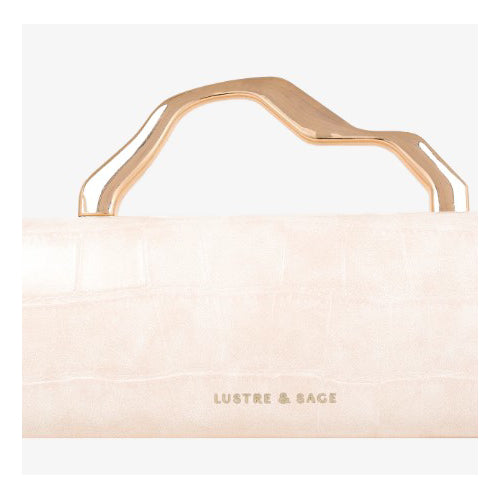 Celeste Croc Clutch