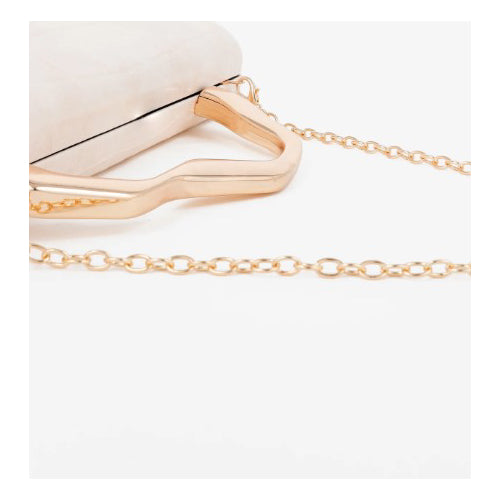 Celeste Croc Clutch
