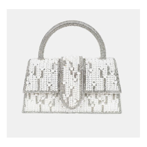 Lumiere Crystal & Pearl Embellished Bag