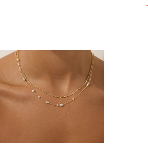Mini Pearl Layered Necklace Set