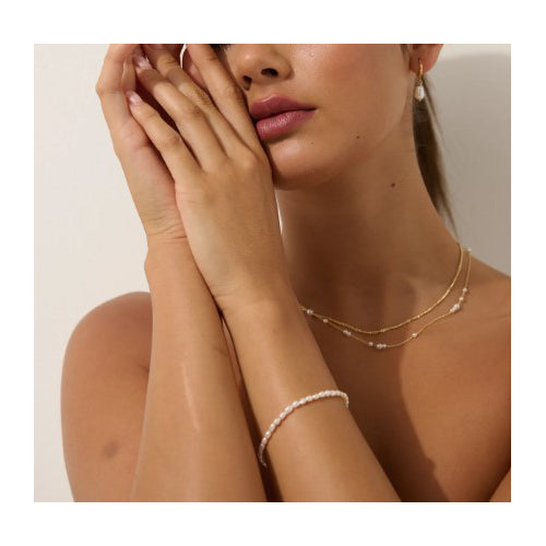 Mini Pearl Layered Necklace Set