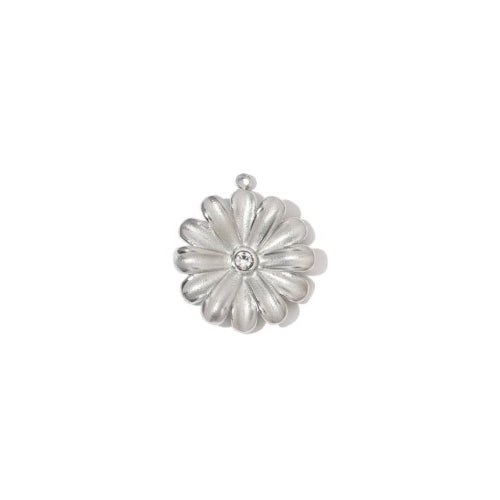 Silver Daisy Charm