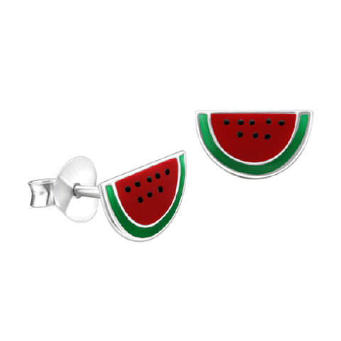 Enamel Watermelon Studs