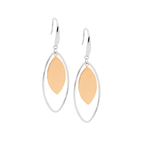 Steel tear drop earrings