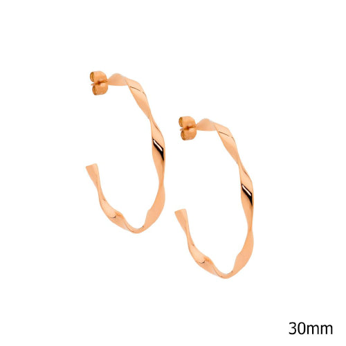 Steel twist hoops
