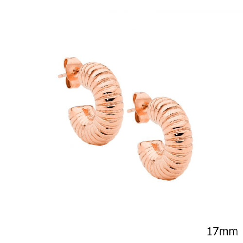 Steel 17mm Hoop Earrings