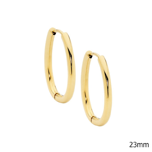 Oval Hoop Earrings
