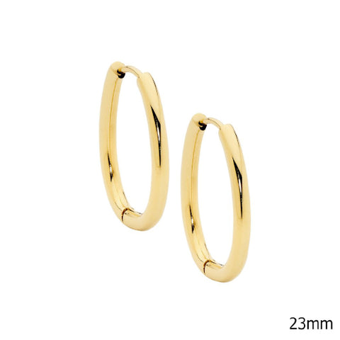 Oval Hoop Earrings