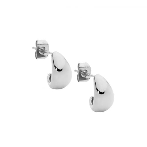 Steel Tear Drop Earrings