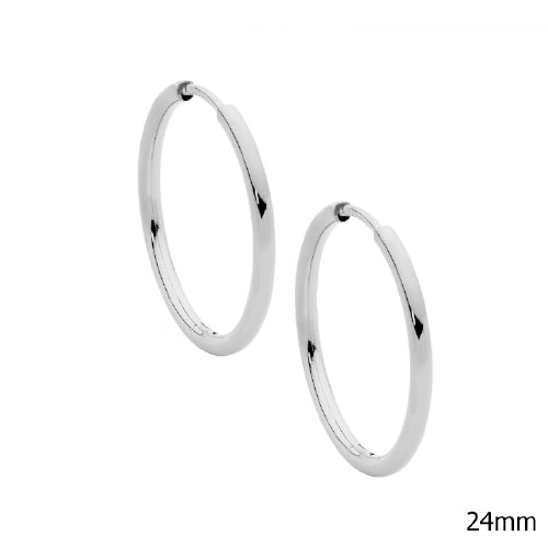 Steel Hoop Earrings