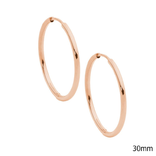 Steel Hoop Earrings