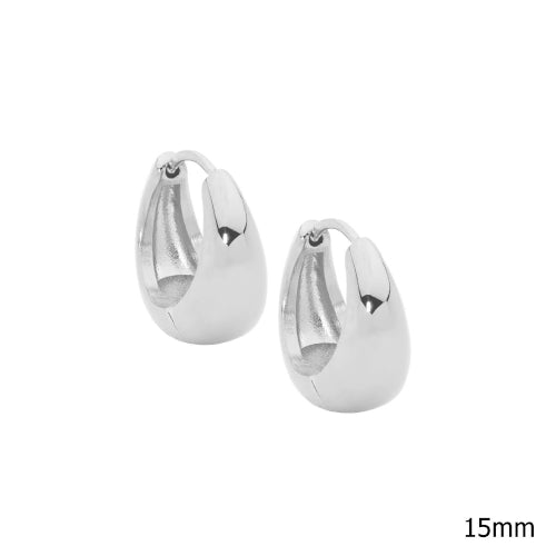 Steel Hoop Earrings