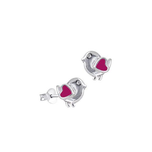Sterling silver bird earrings