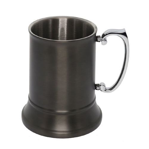 Matt Gunmetal Beer Mug