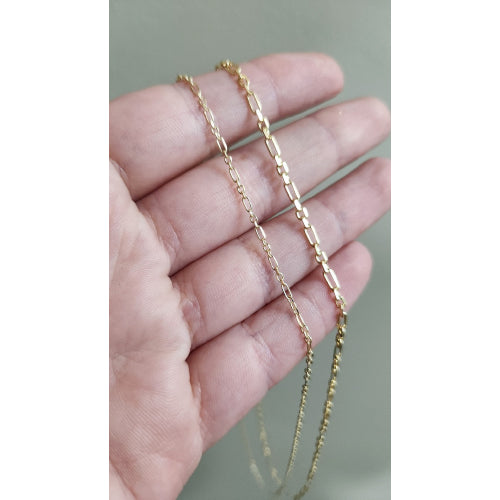 9ct 45cm cable link Chain