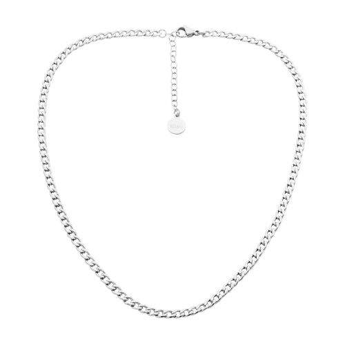Stainless Steel Curb Chain Necklace