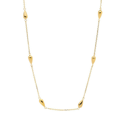 Steel & gold plated necklace