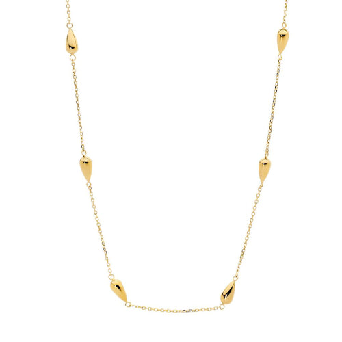 Steel & gold plated necklace