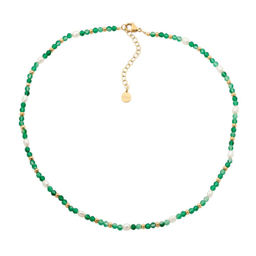 Aventurine and pearl Necklace