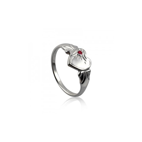 July Birthstone Signet Ring