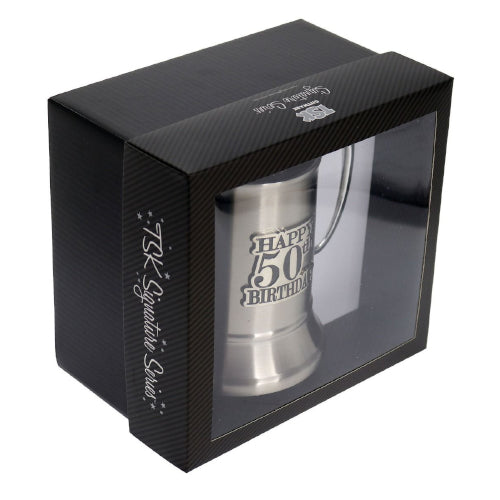 50th badge mug