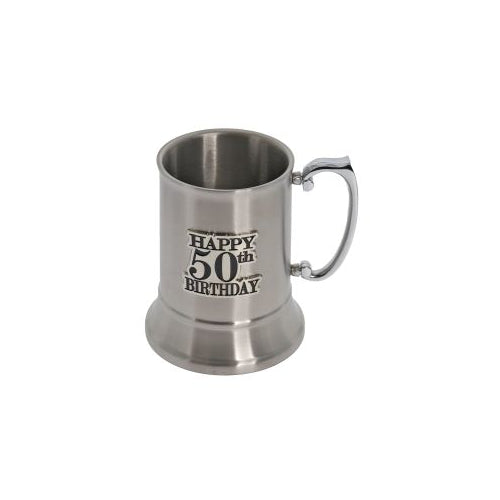 50th badge mug