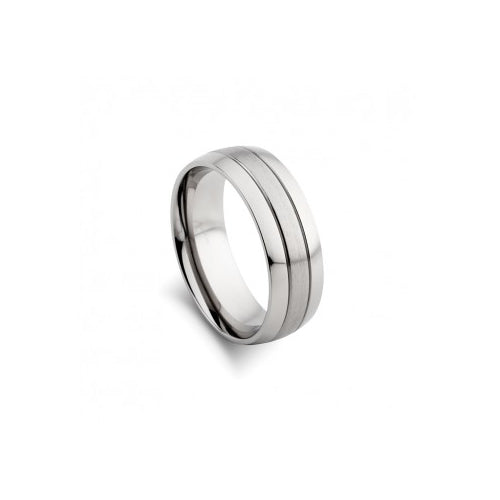 Steel gents ring